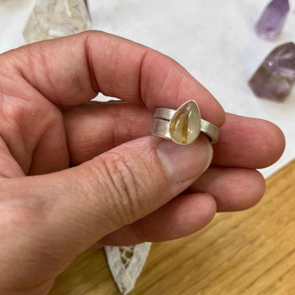 Anillo Durga · Cuarzo Rutilado