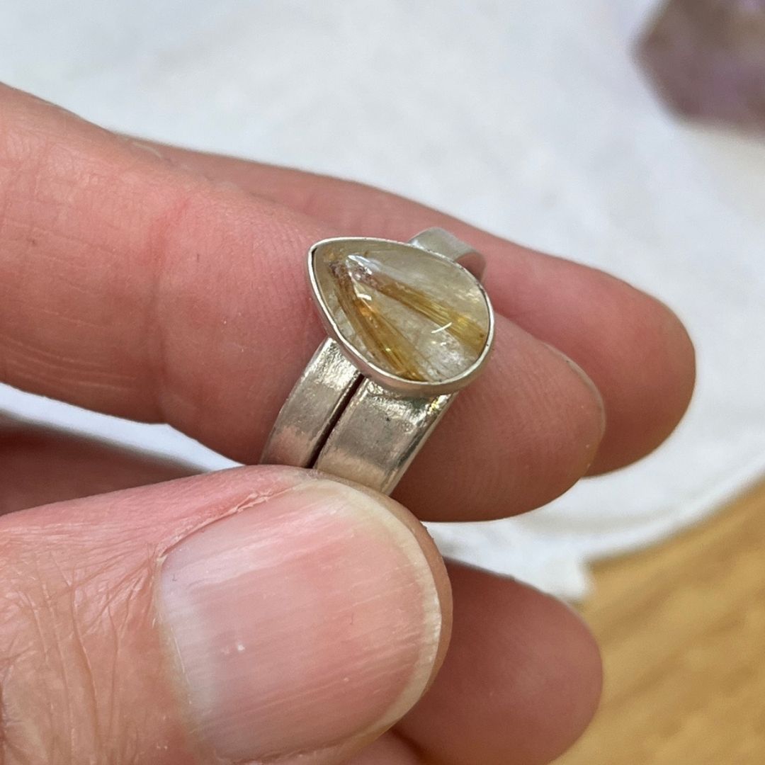 Anillo Durga · Cuarzo Rutilado
