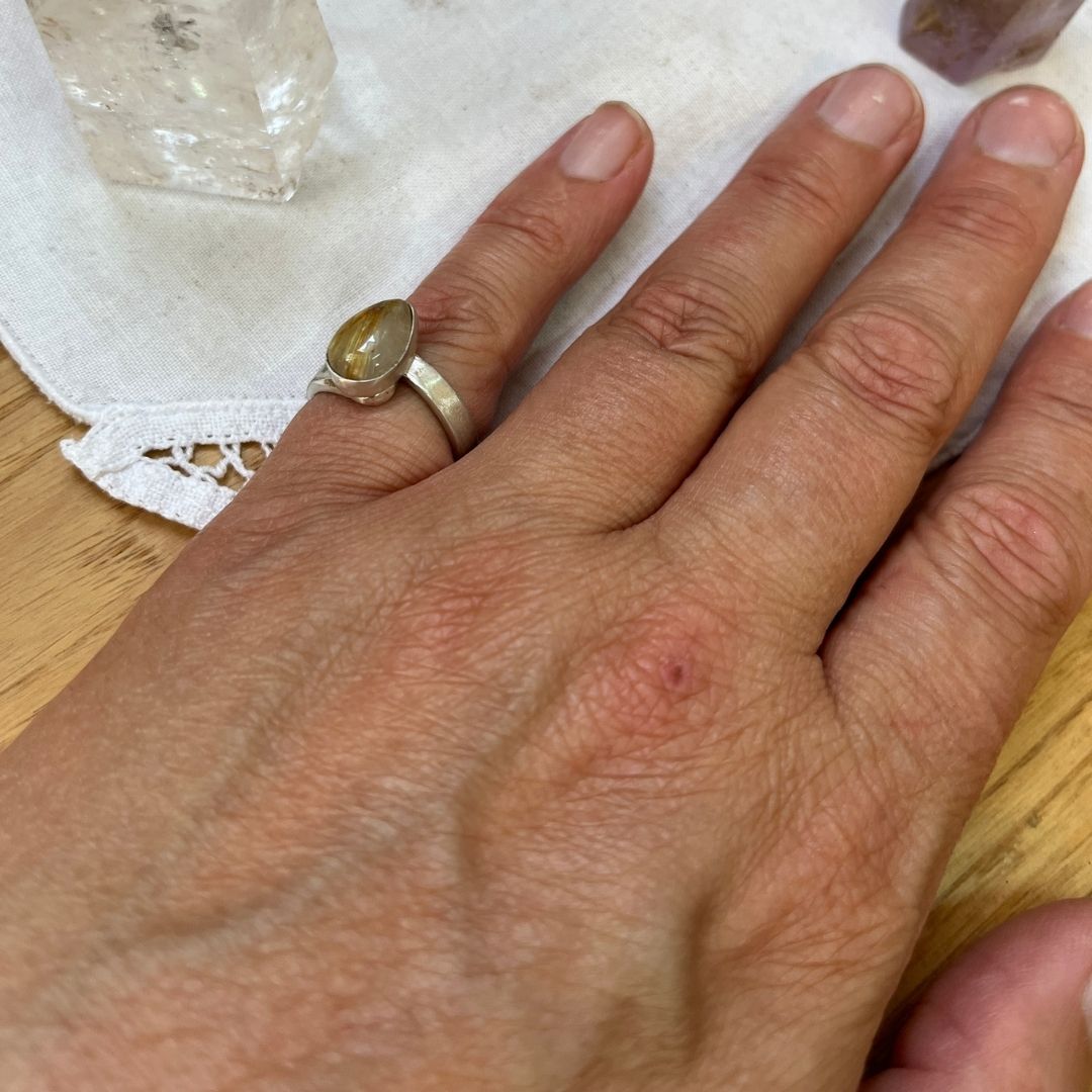 Anillo Durga · Cuarzo Rutilado